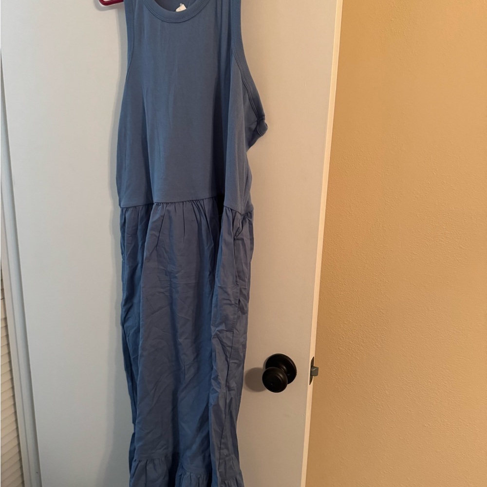 Gap Light Blue Sleeveless Maxi Dress - Picture 2 of 4